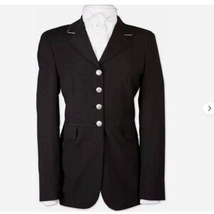 RJ CLASSICS Black Dressage Coat NWT 6 Washable Travers Prestige Show Jacket